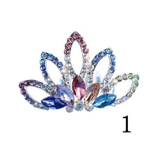 Load image into Gallery viewer, Wedding Jewelry Mini Princess Headpieces Hair Jewelry Flower For Girls Kids Gift Tiara Crown Hair Comb