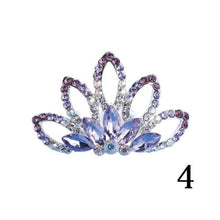 Load image into Gallery viewer, Wedding Jewelry Mini Princess Headpieces Hair Jewelry Flower For Girls Kids Gift Tiara Crown Hair Comb
