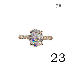 Load image into Gallery viewer, 1pcs Women Sparkling Sapphire Diamond Ring Engagement Bridal Wedding Band Party Jewelery