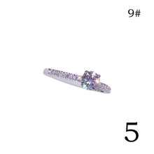Load image into Gallery viewer, 1pcs Women Sparkling Sapphire Diamond Ring Engagement Bridal Wedding Band Party Jewelery