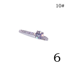 Load image into Gallery viewer, 1pcs Women Sparkling Sapphire Diamond Ring Engagement Bridal Wedding Band Party Jewelery