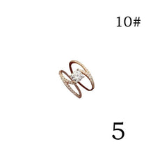 Load image into Gallery viewer, Gorgeous 925 Sterling Silver Curve Ring Two Tone 14K Solid Rose Gold Solitaire Round Diamond Jewelry Anniversary Proposal Promise Gift Party Bridal Engagement Wedding Band Rings for Bride Women Size 5 6 7 8 9 10