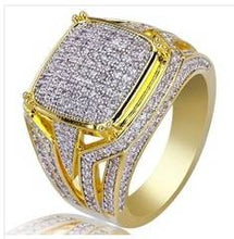 Load image into Gallery viewer, Beauteous Jewelry 18K Gold Filled Natural White Sapphire Diamond Engagement Wedding Ring