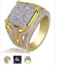 Load image into Gallery viewer, Beauteous Jewelry 18K Gold Filled Natural White Sapphire Diamond Engagement Wedding Ring