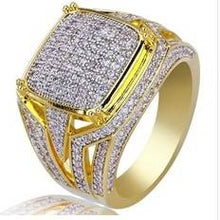 Load image into Gallery viewer, Beauteous Jewelry 18K Gold Filled Natural White Sapphire Diamond Engagement Wedding Ring